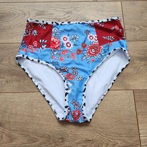 Brand New Size Snap High Waisted Swim Bottoms